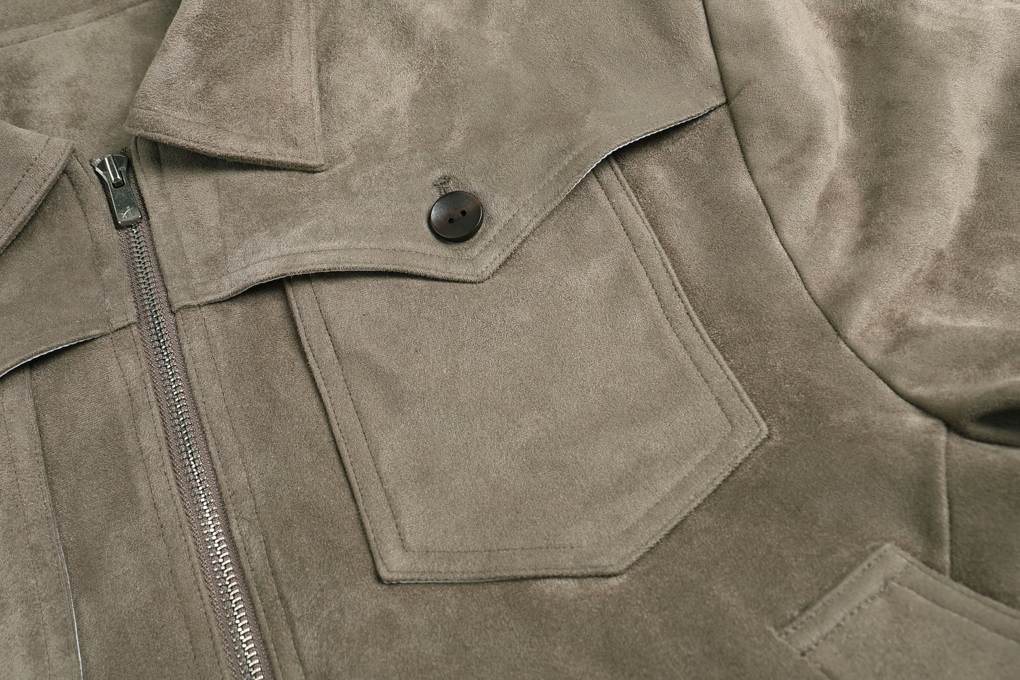 Suede multi-pocket jacket