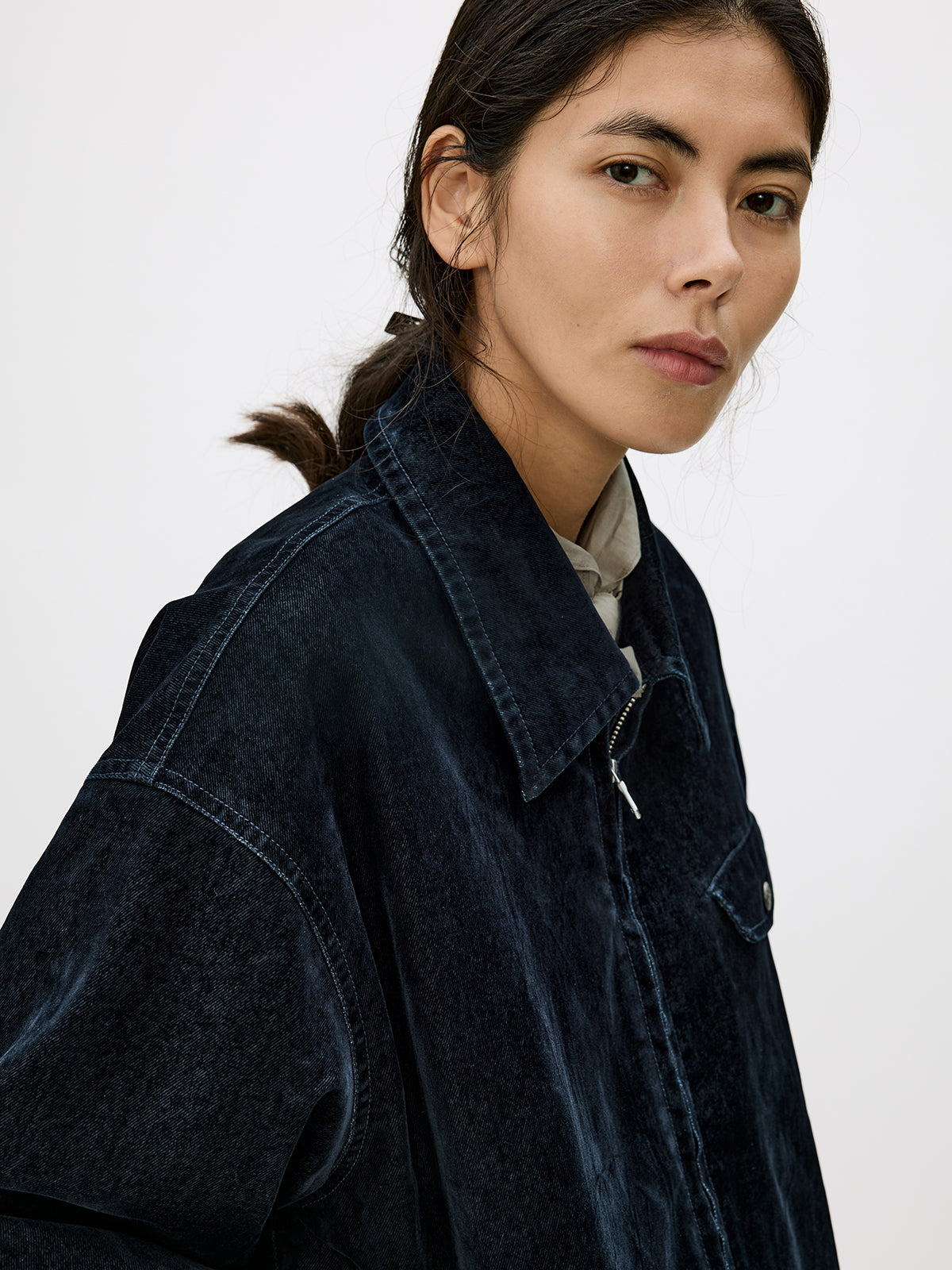 Flock Denim Bomber Jacket