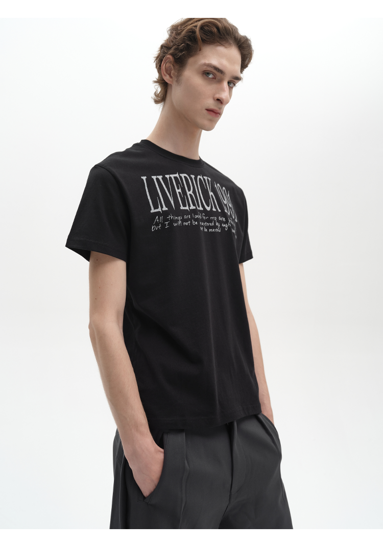 Lightweight Slogan T-Shirt