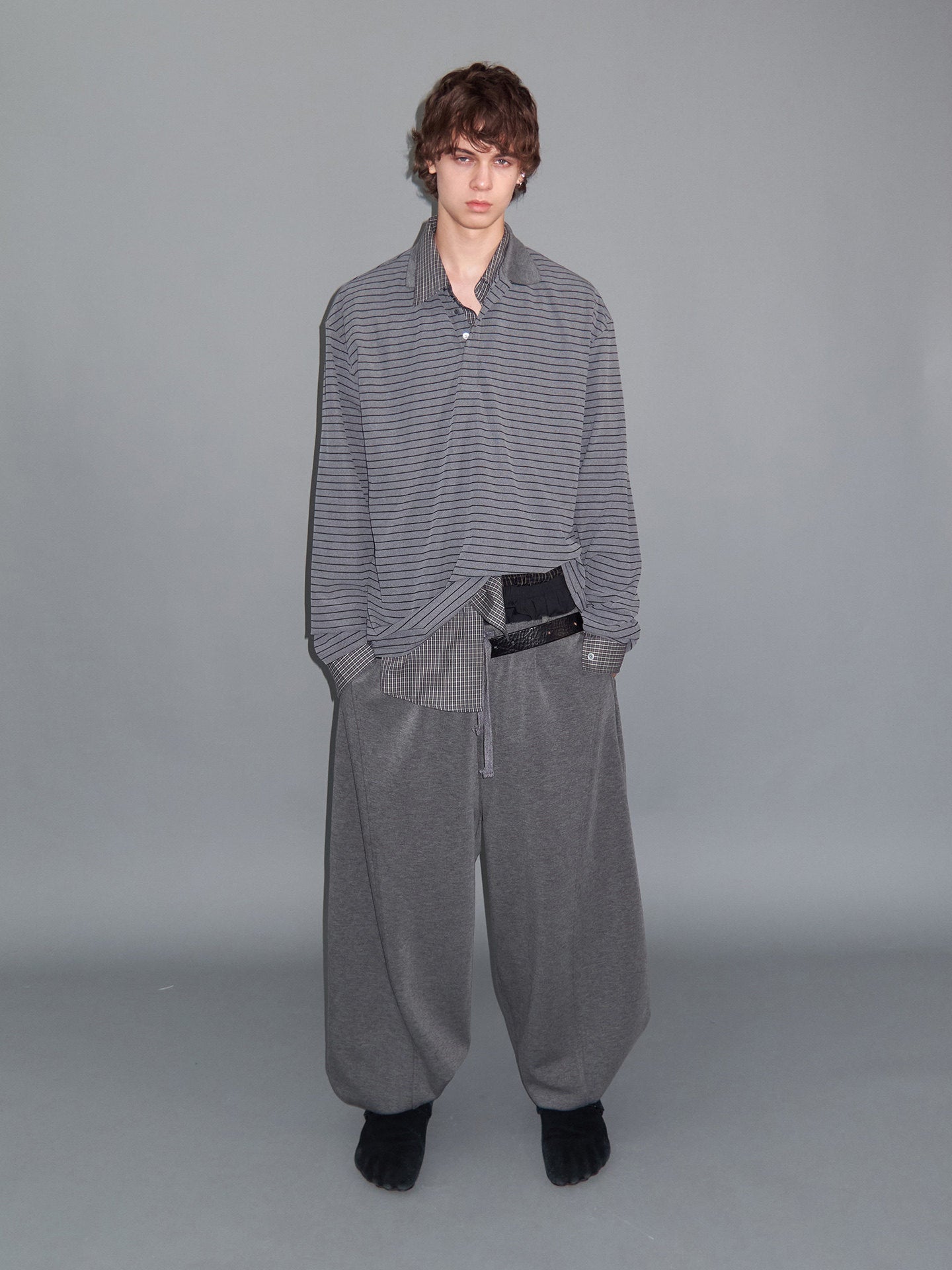 Simple Striped Polo Shirt