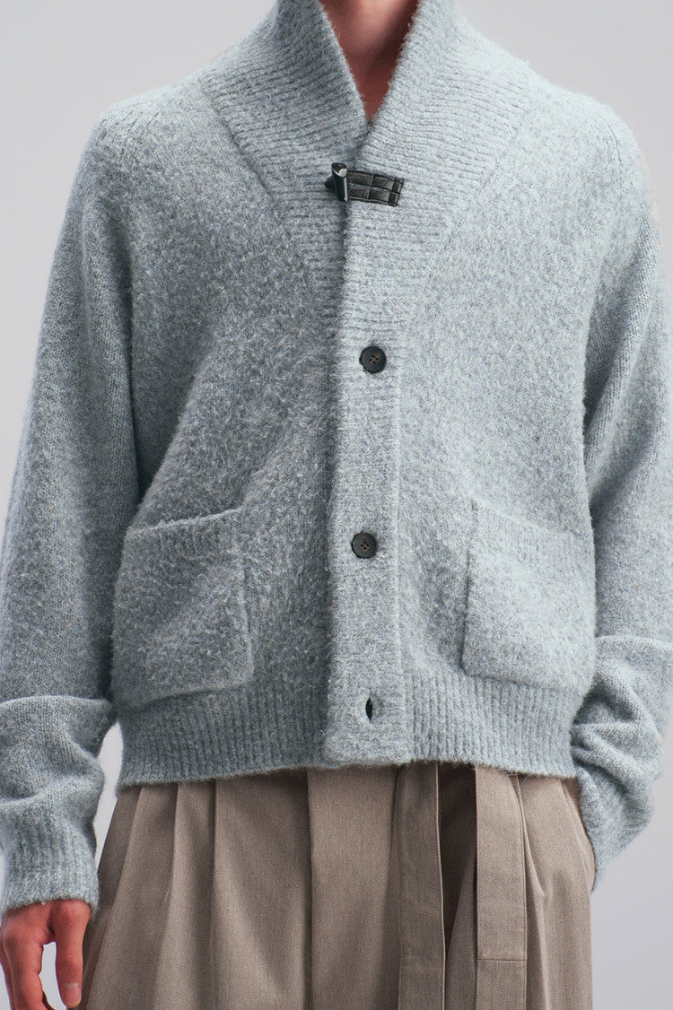 Loose-fitting Short Knit Cardigan