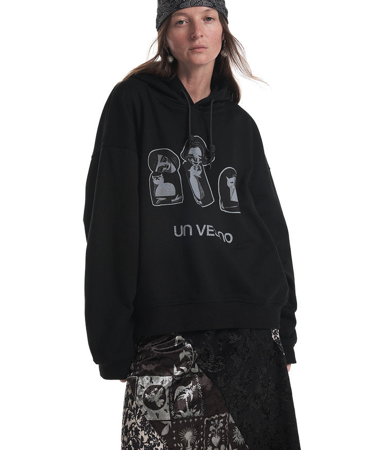 Fun Print Casual Hoodie