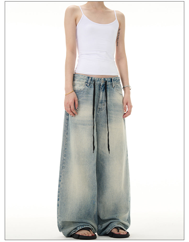 Retro Washed Light Color Jeans