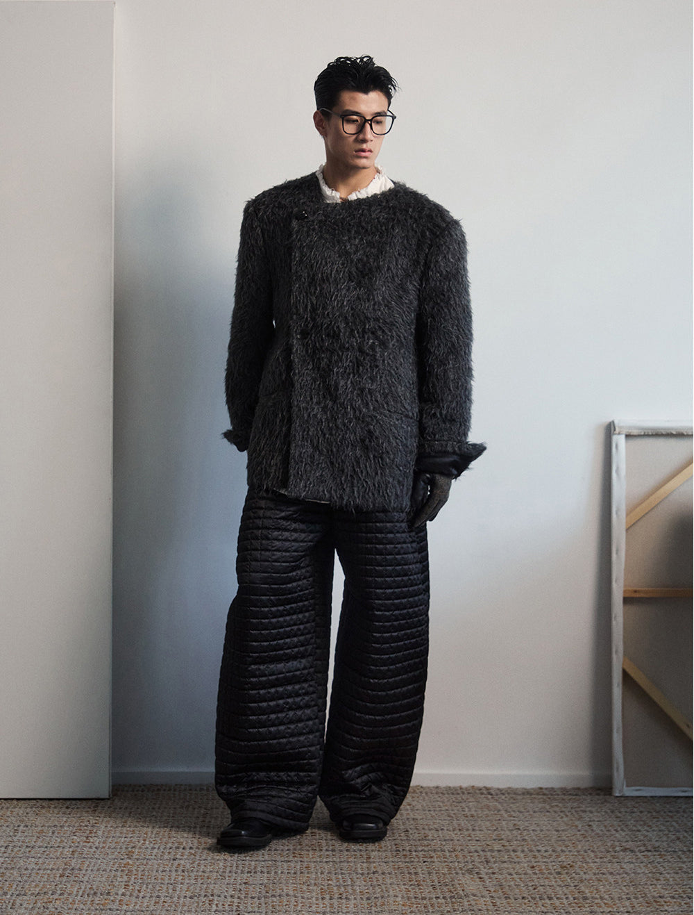 Checkered Cotton Casual Pants