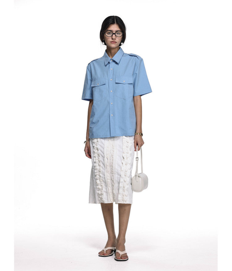 Workwear-style shirt