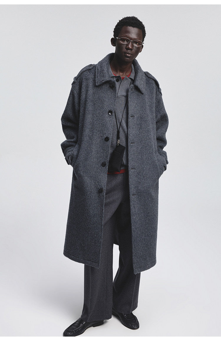 Single-faced Wool Coat