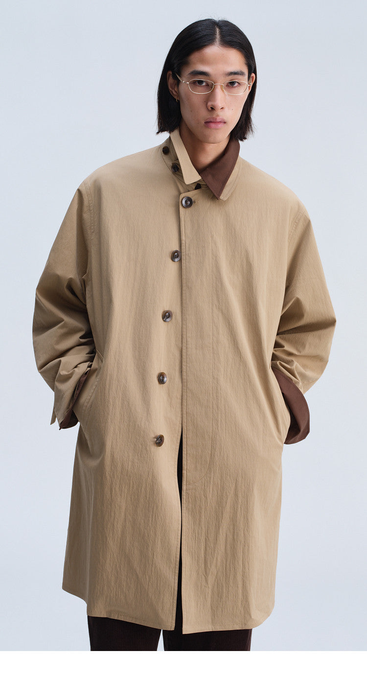 Mid-Length Casual Trench Coat
