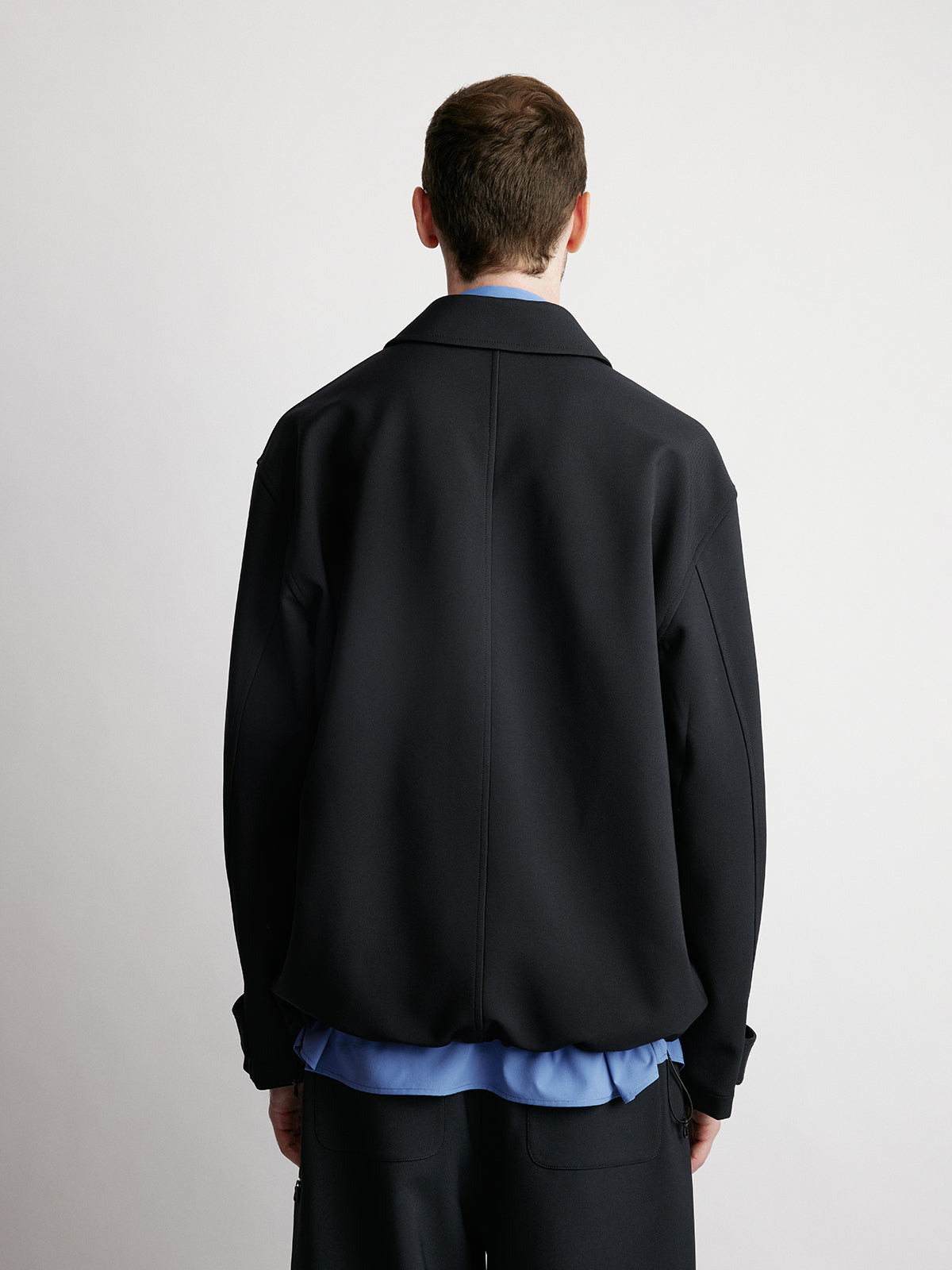 Short Wide Zipper Jacket