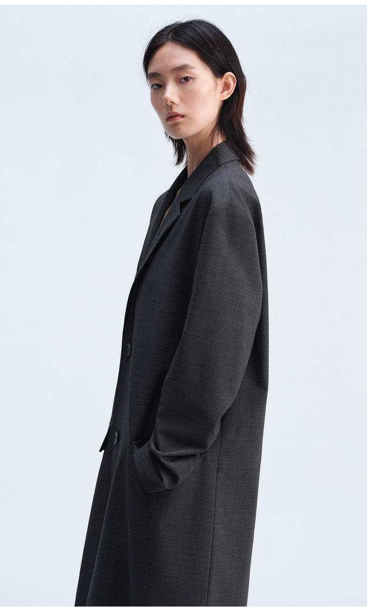 Notch Lapel Casual Coat