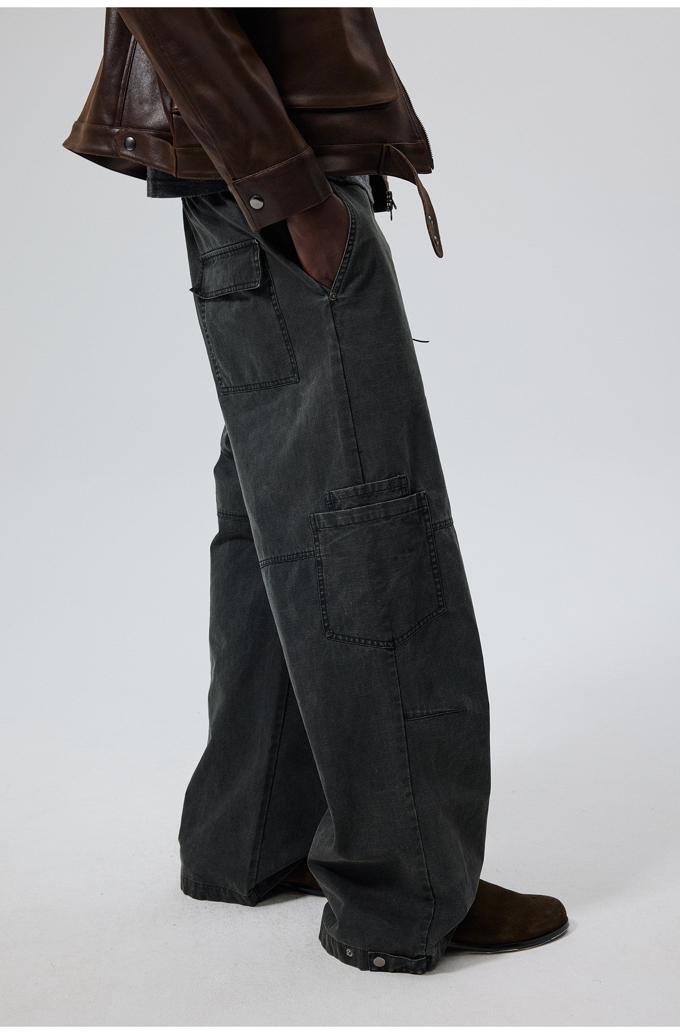 Distressed Cargo Pants