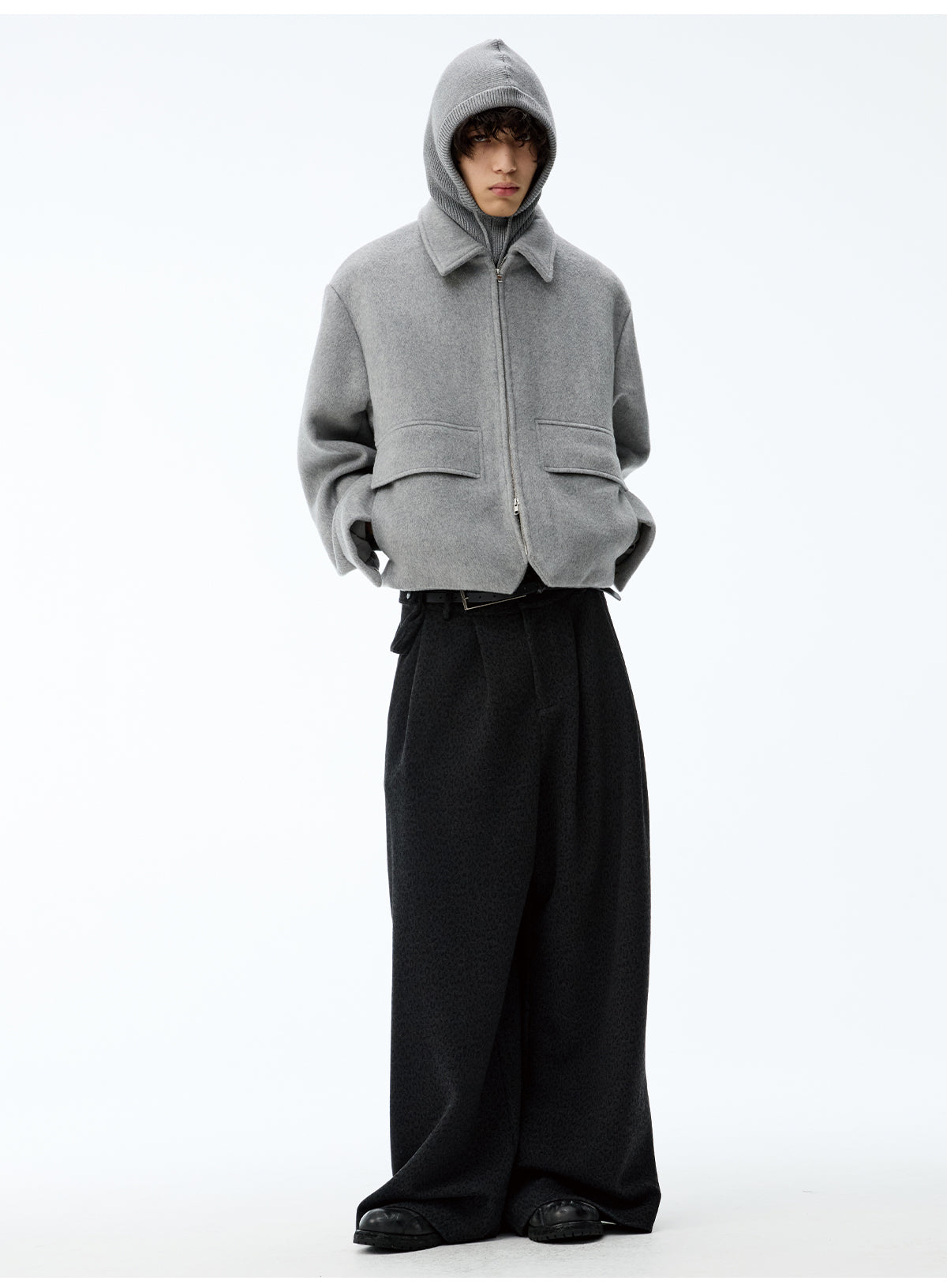 Half-Pocket Wool Jacket