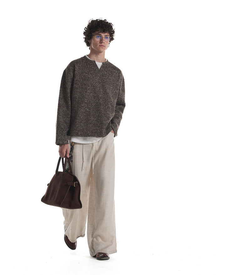 Fake Two-Piece V-Neck Knit