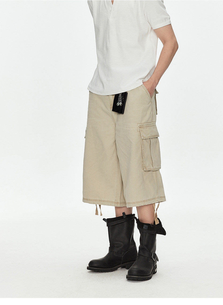 Double Drawstring Workwear Shorts