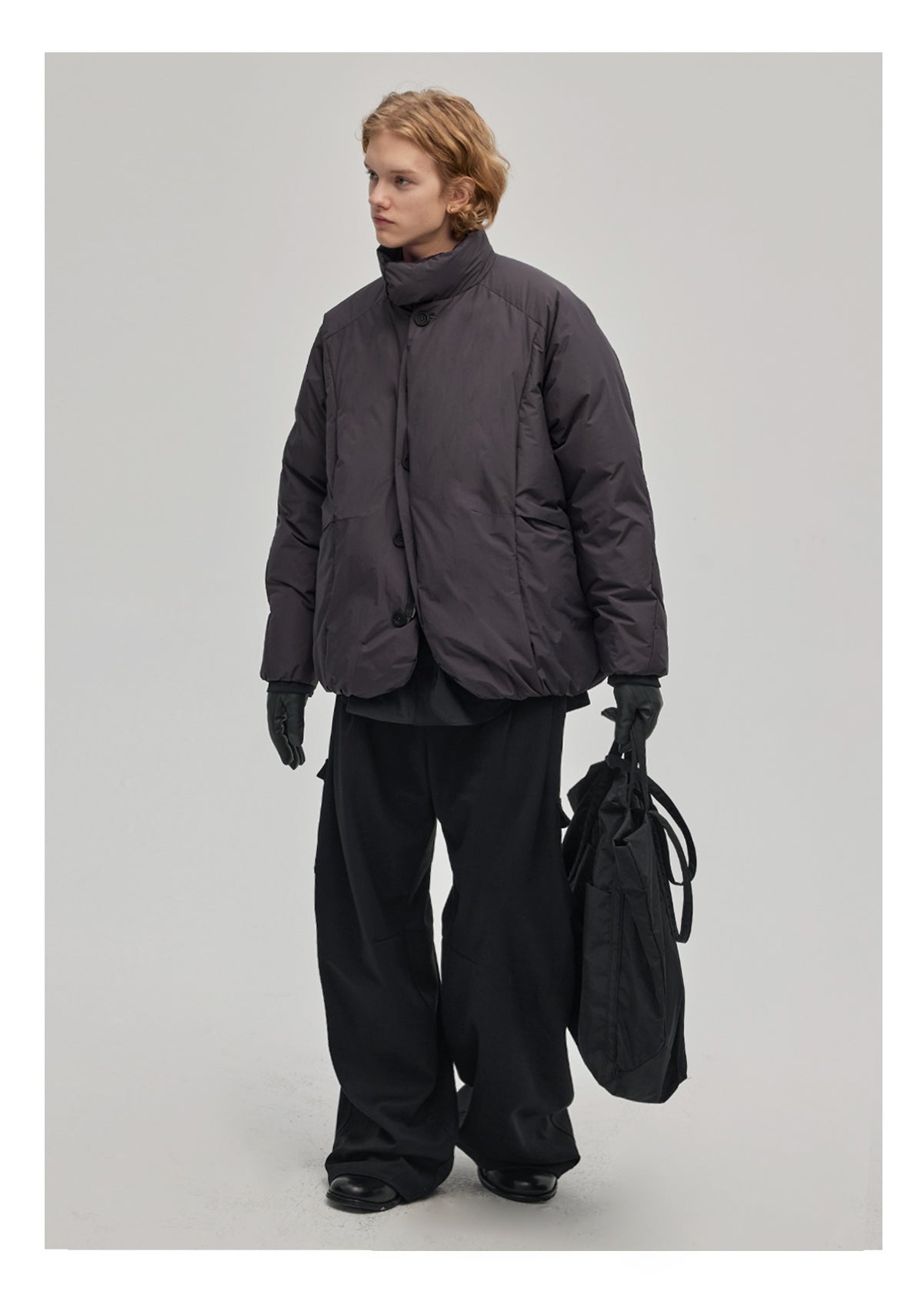 Stand collar down jacket