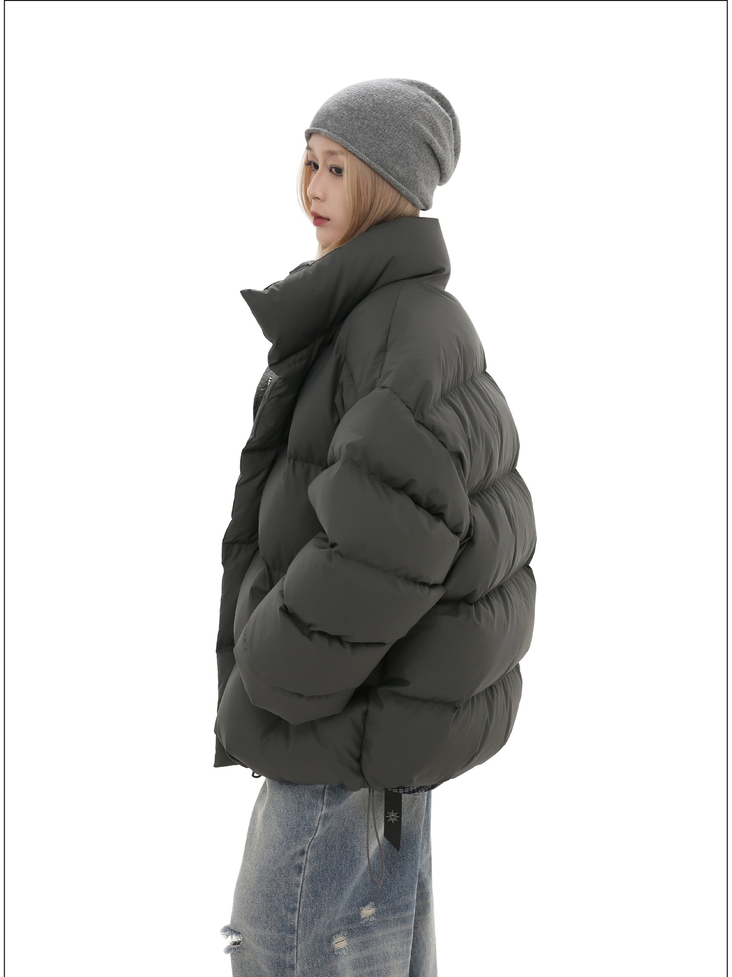 Stand collar cotton jacket