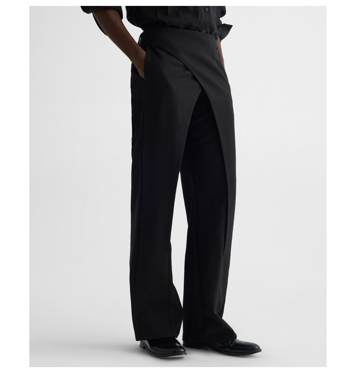Waistband Wide-Leg Pants