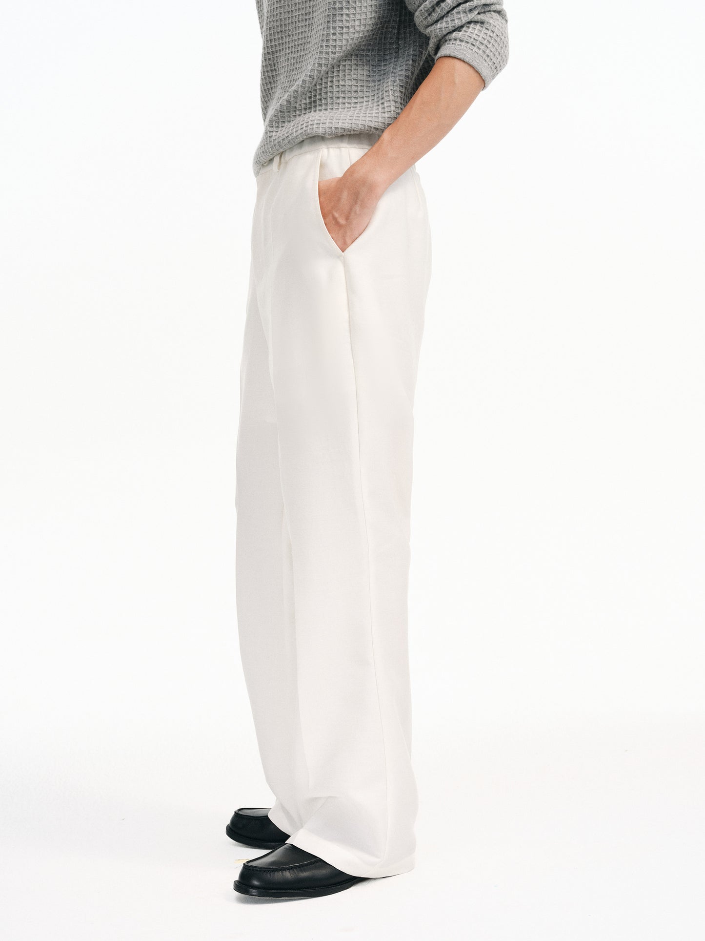 Mid-Rise Straight Leg Pants