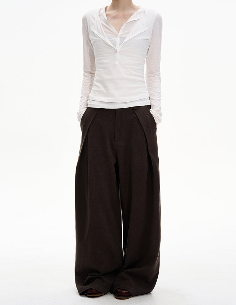 Minimalist High-End Casual Pants