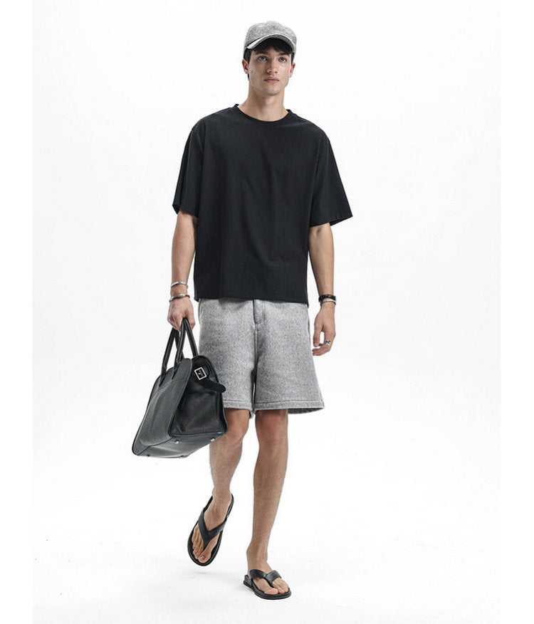 Basic and Simple Round-Neck T-Shirt