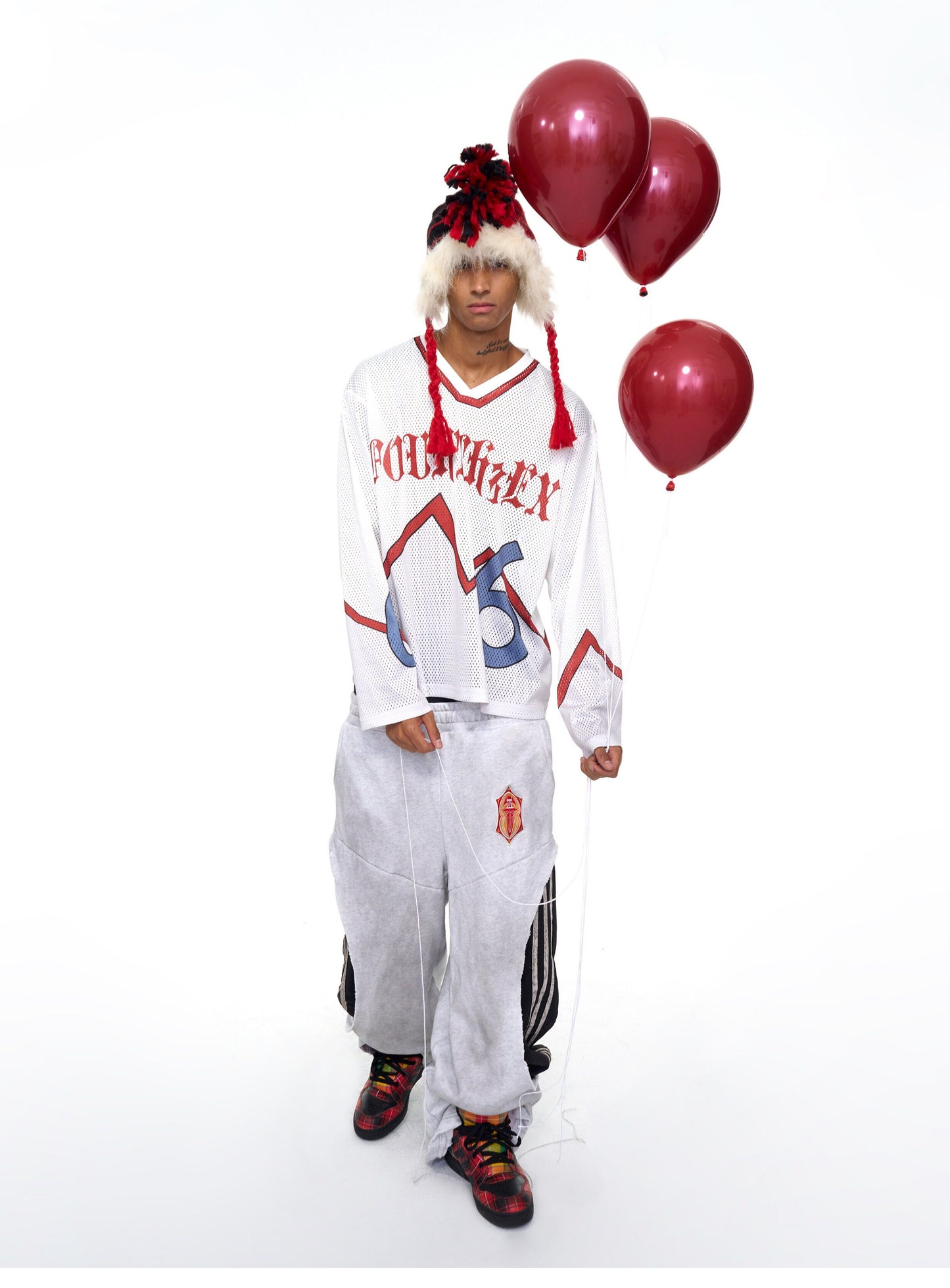 Faux Two-Piece Double Waistband Sweatpants