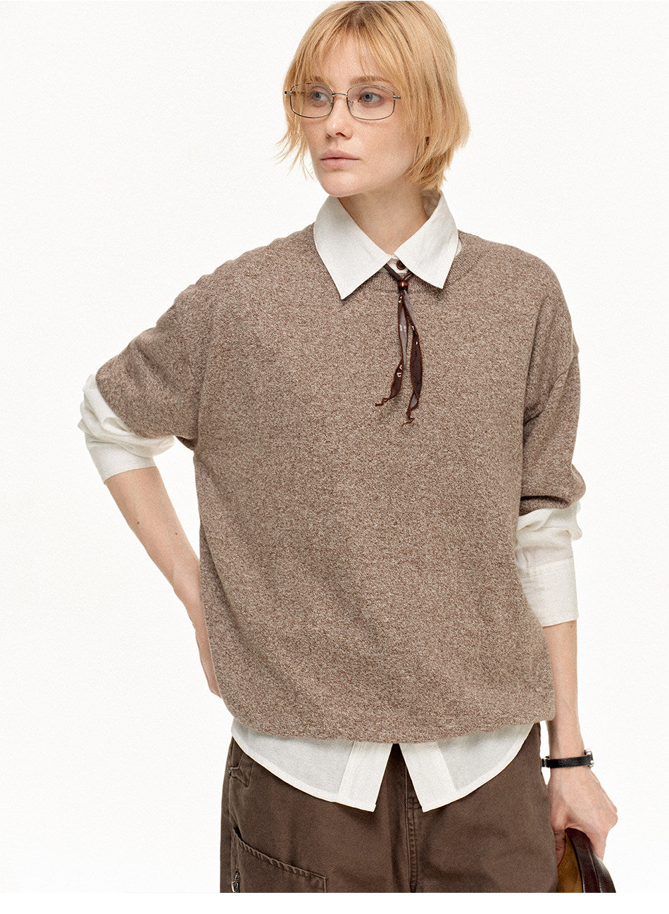 Round-Neck Casual Shirt