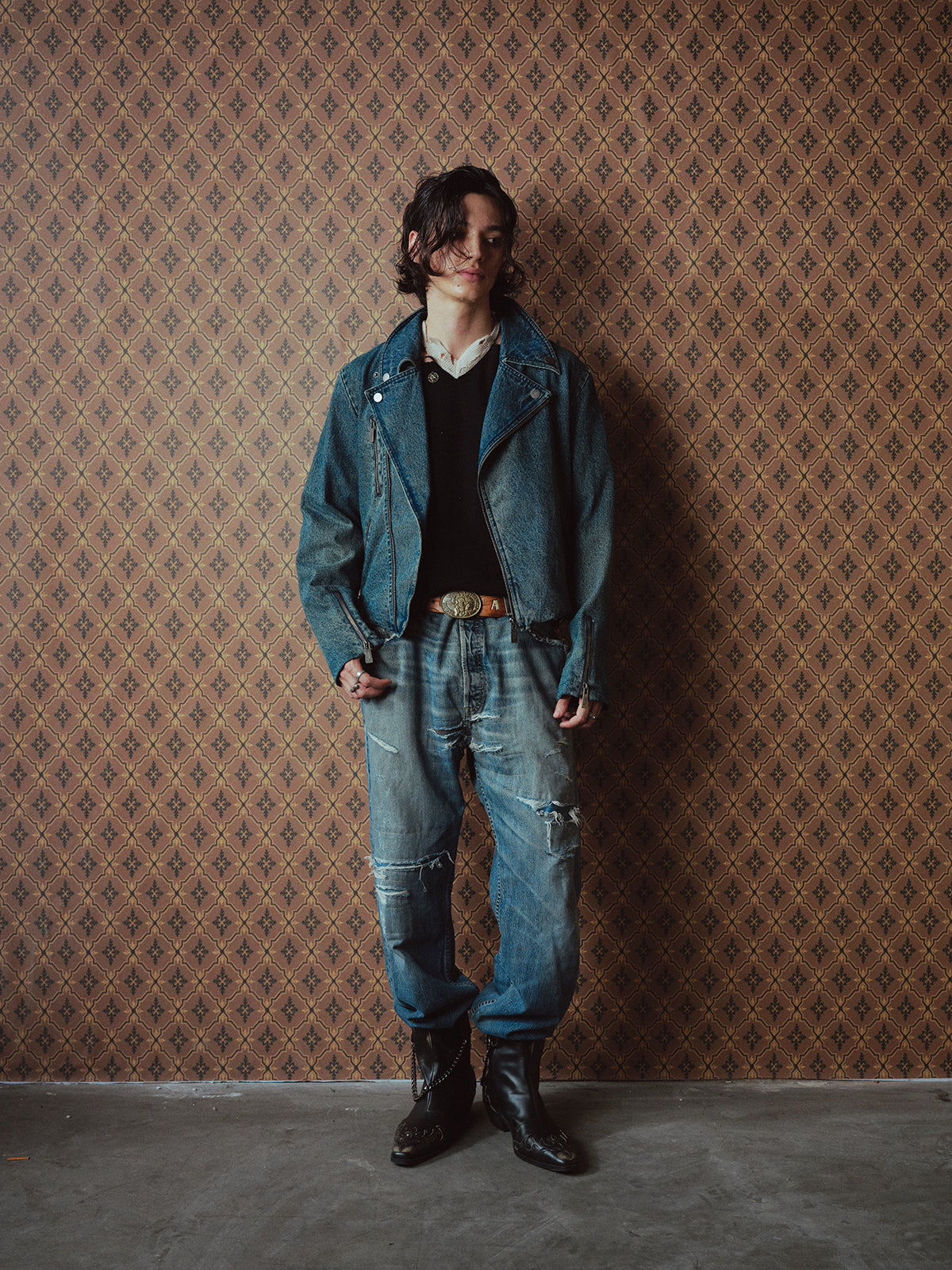 Denim Motorcycle Jacket