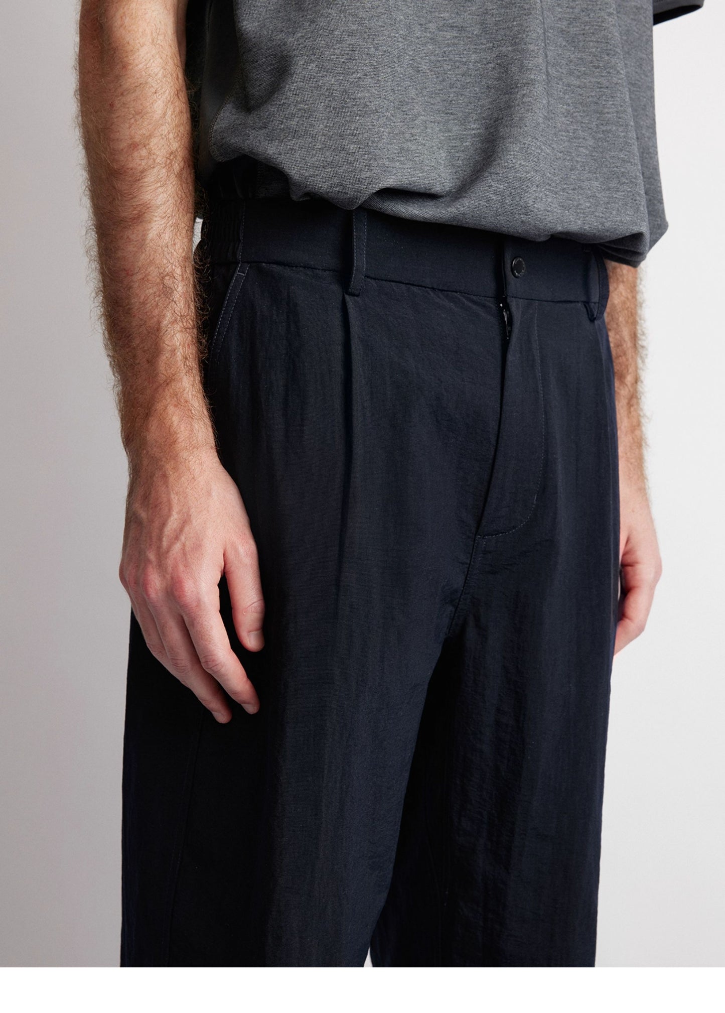 Wrinkle-Resistant Nylon Casual Pants