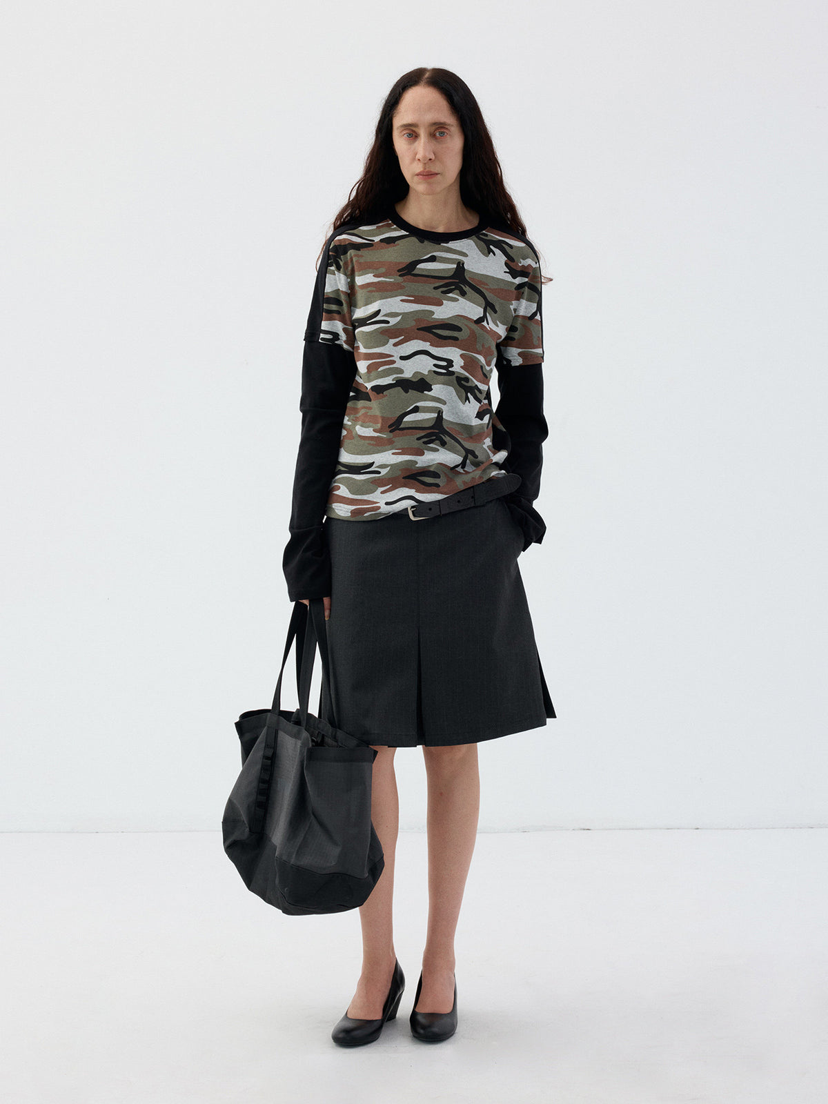 Faux Two-Piece T-Shirt