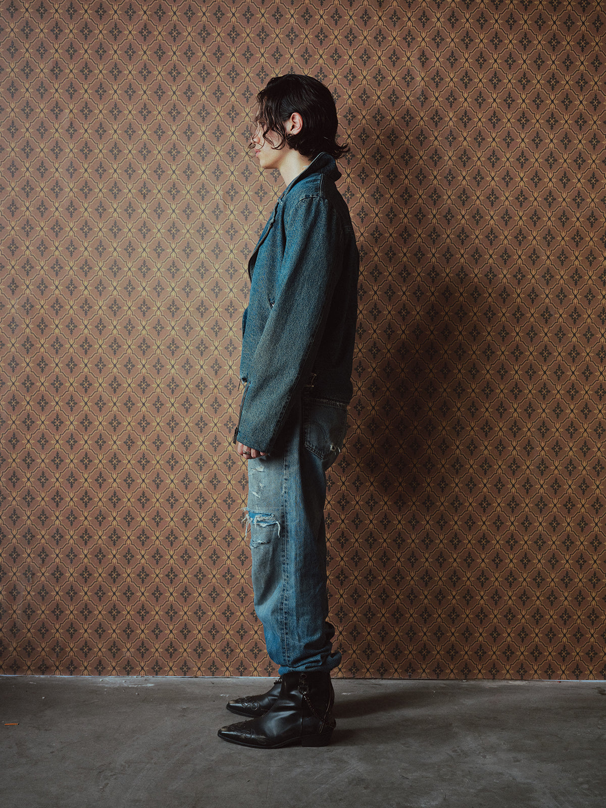 Denim Motorcycle Jacket