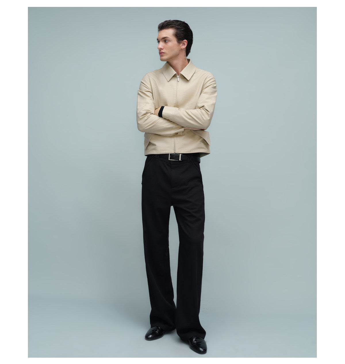 Short Jacket with Turn-Up Pockets