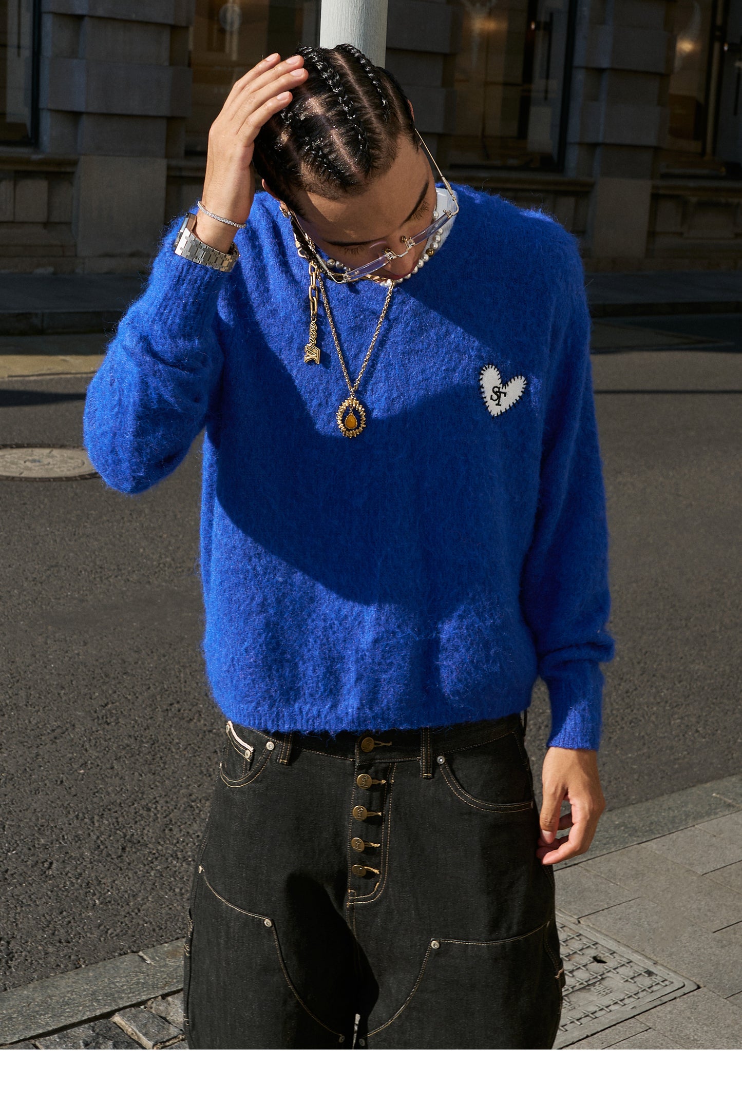 Wool Blend V-Neck Knit