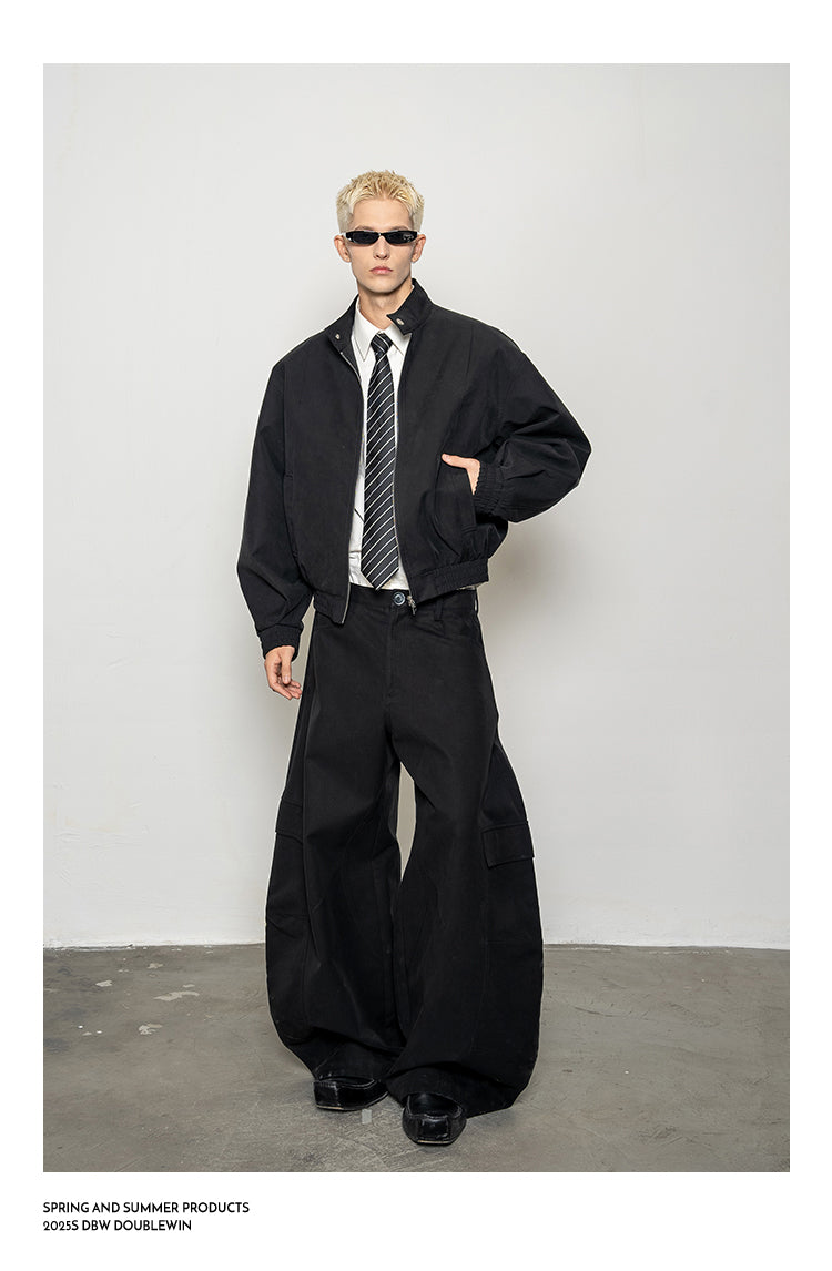 Wide Stand Collar Jacket