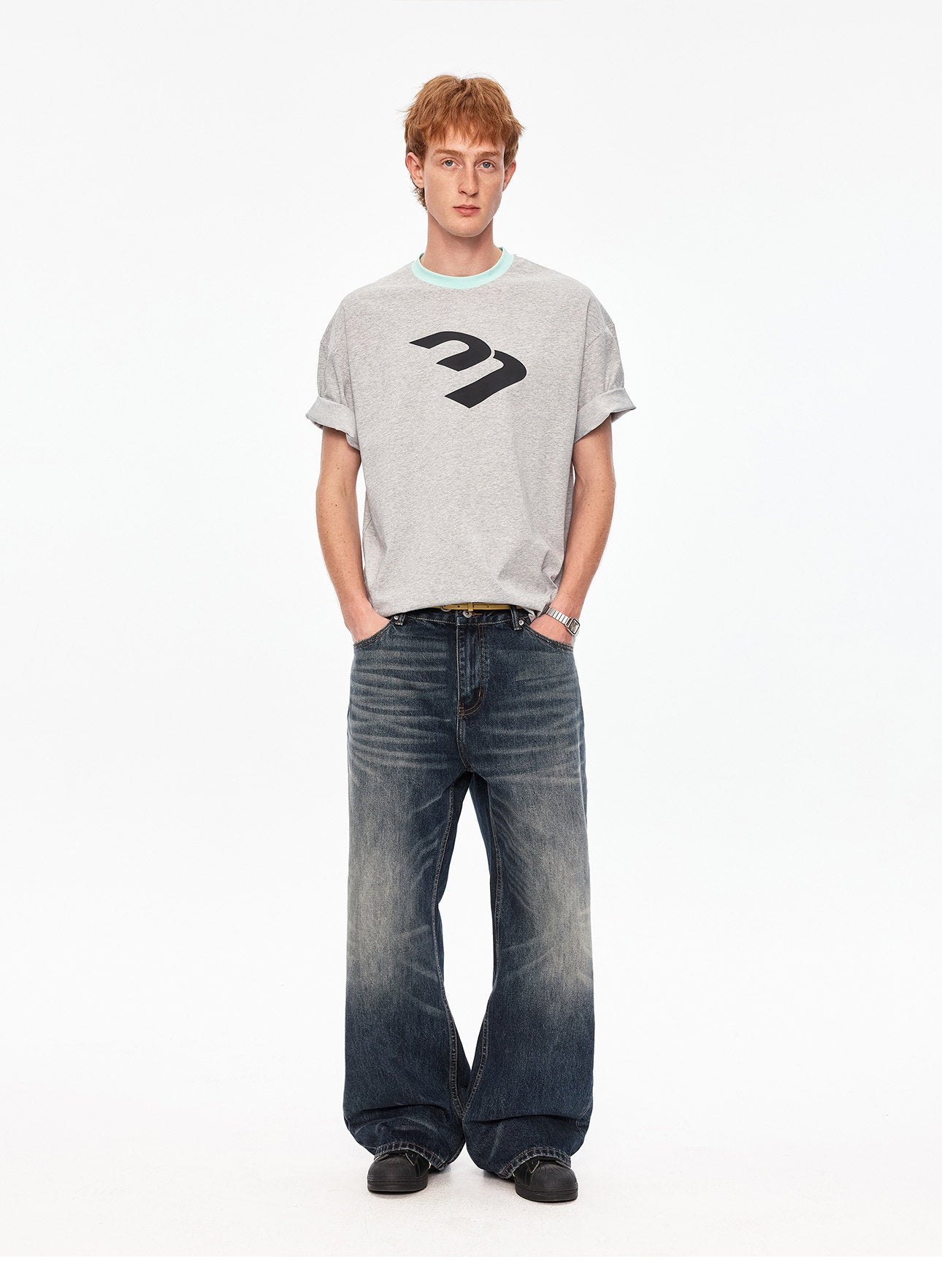 Crash Alphabet Print T-Shirt