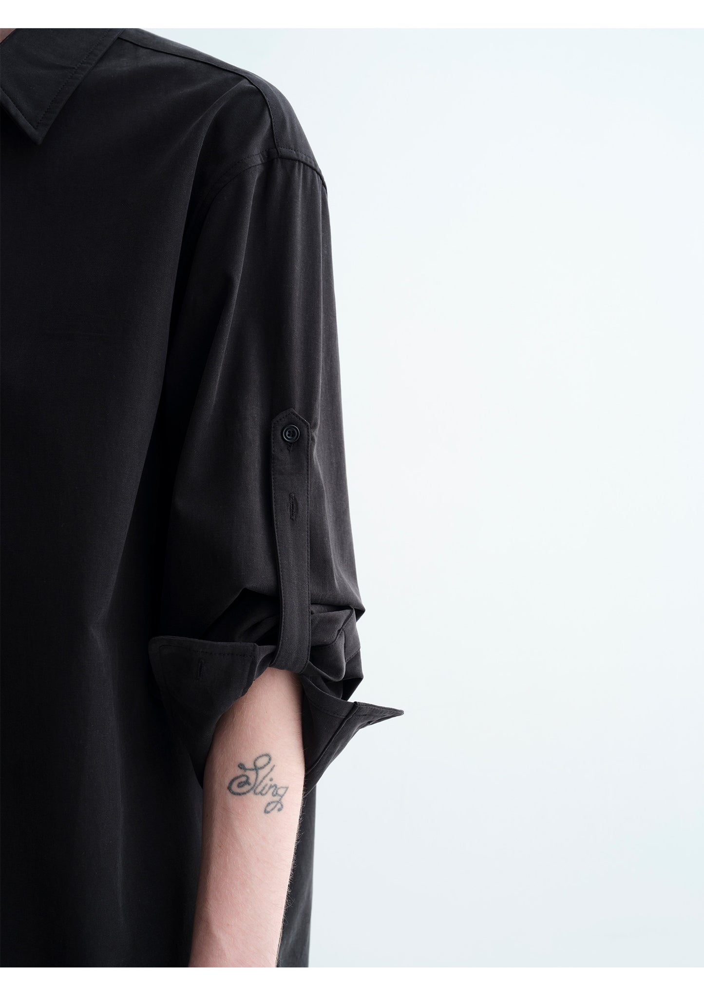 Henry Color Loose-Sleeve Lightweight Shirt