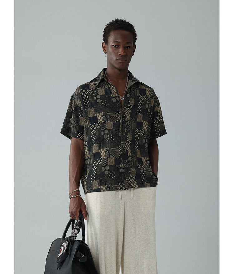Vintage-style linen shirt