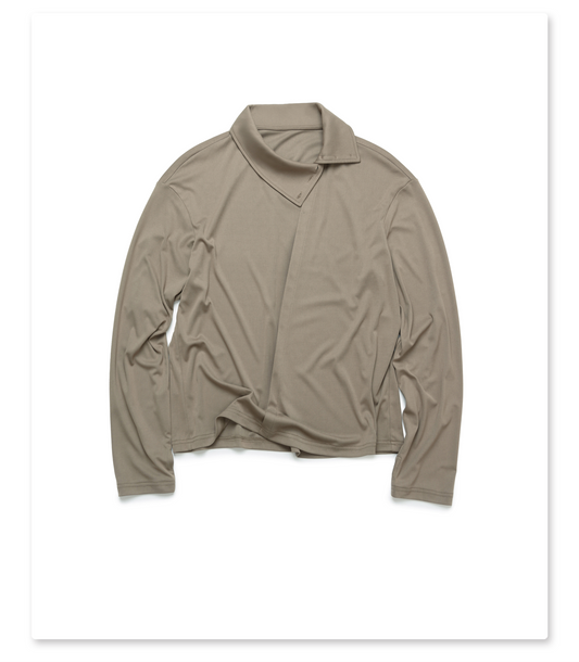 Asymmetrical Collar Deconstructed Shirt