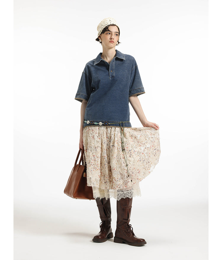 Retro Damage Wash Polo Shirt