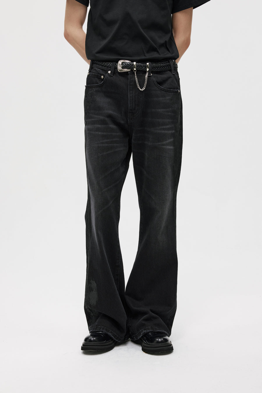 Micro Large Coated Jeans