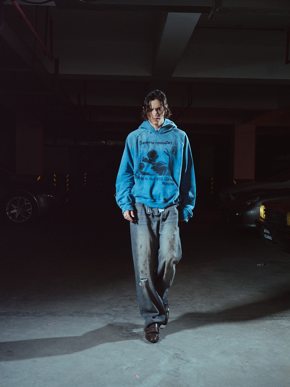 Wash-Damaged Sweatshirt