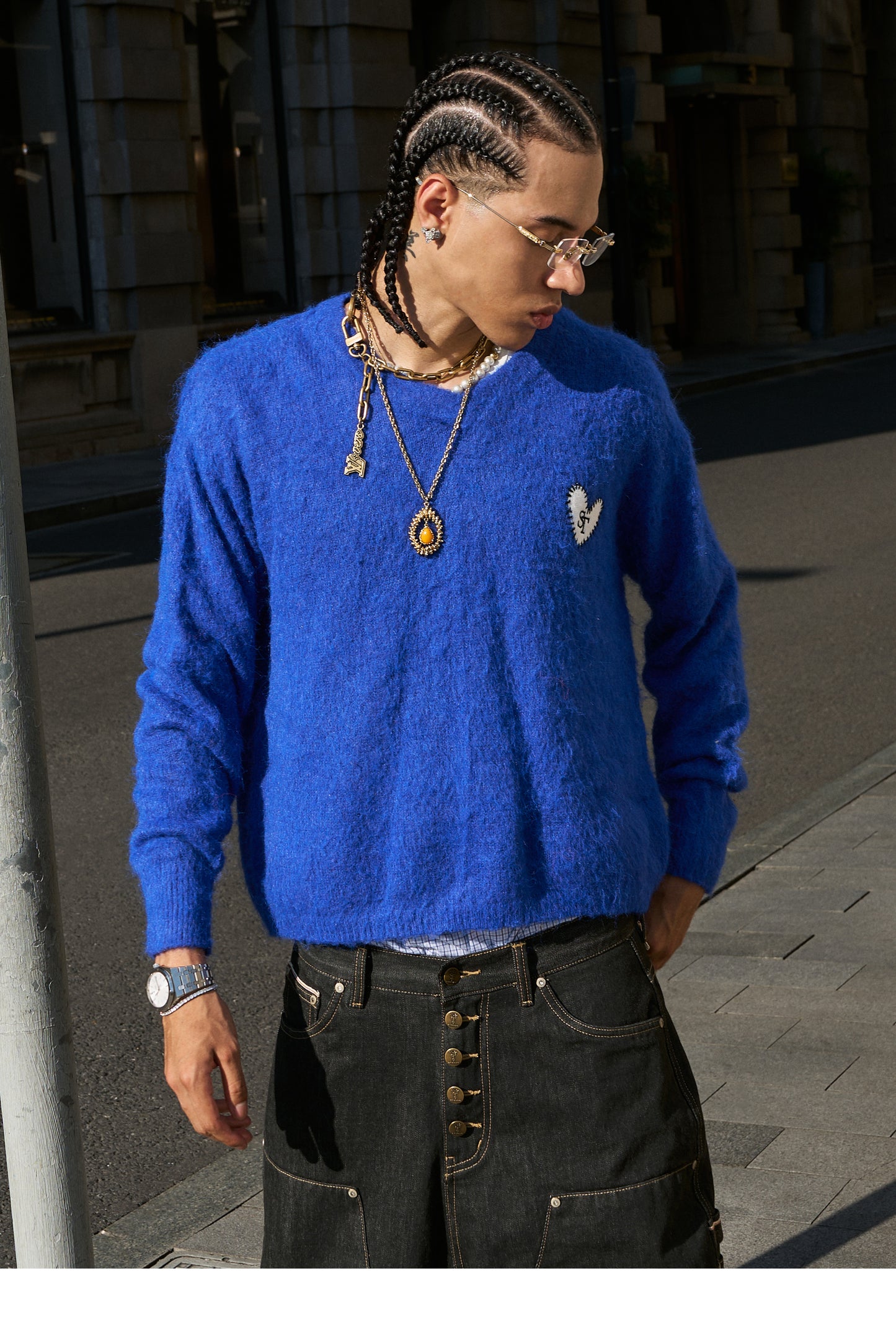 Wool Blend V-Neck Knit