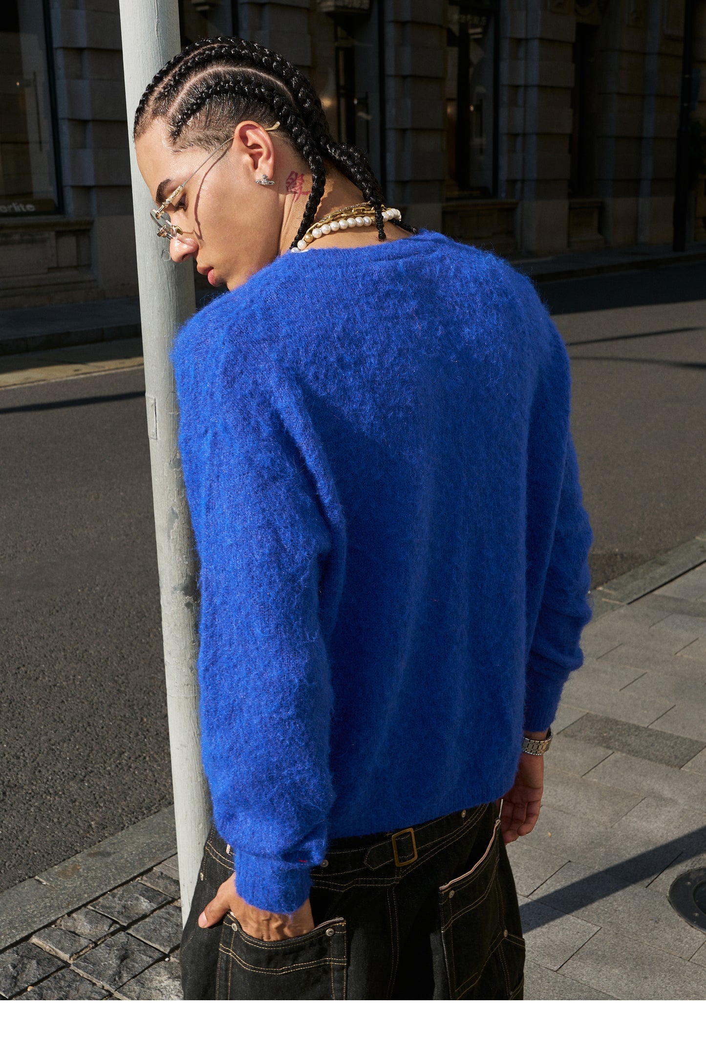 Wool Blend V-Neck Knit