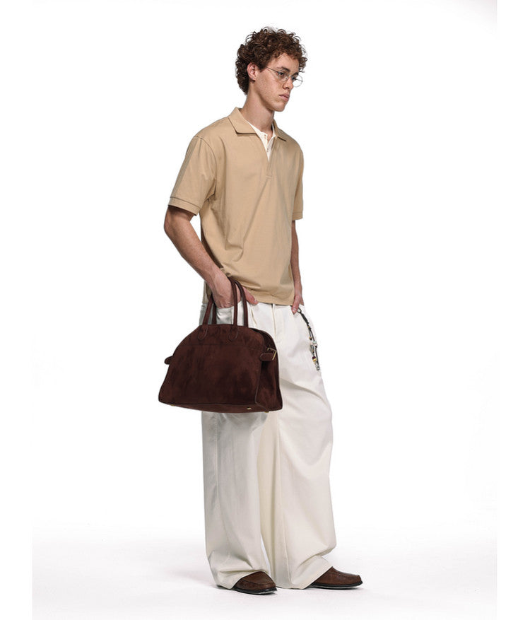 Fake Two-Piece Double Collar Polo Shirt