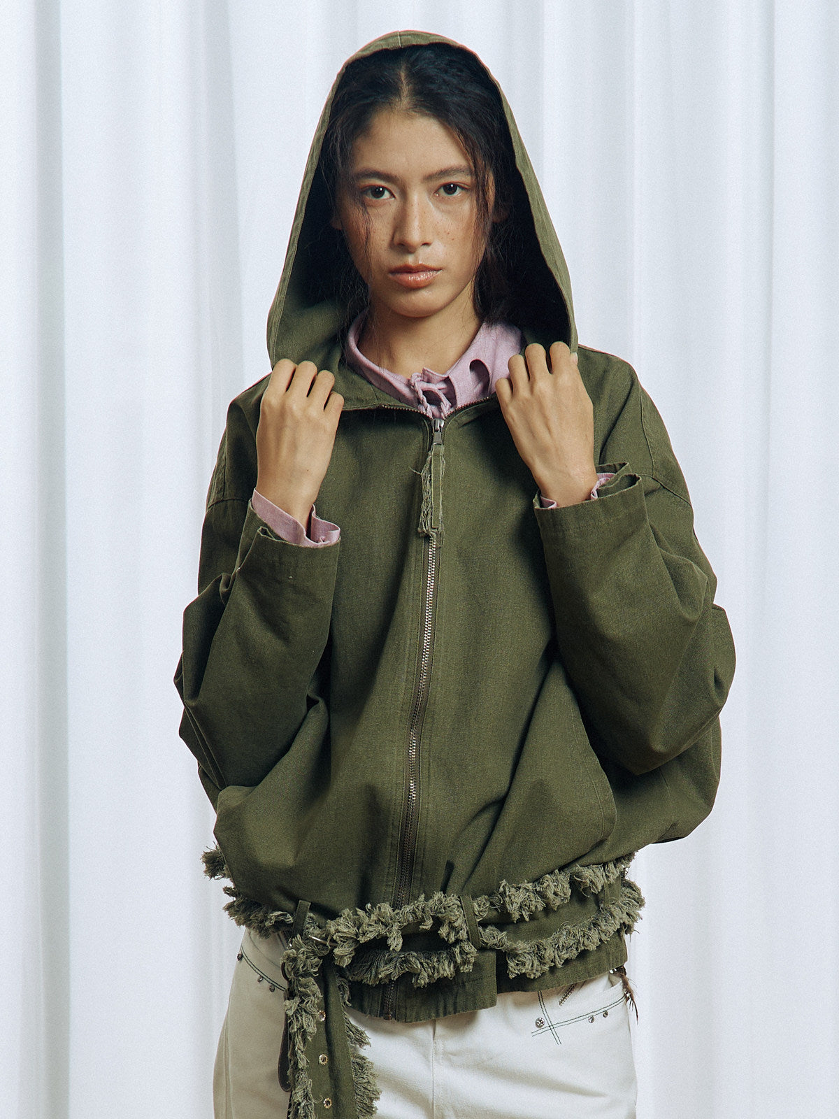 Tassel Large Hooded Jacket