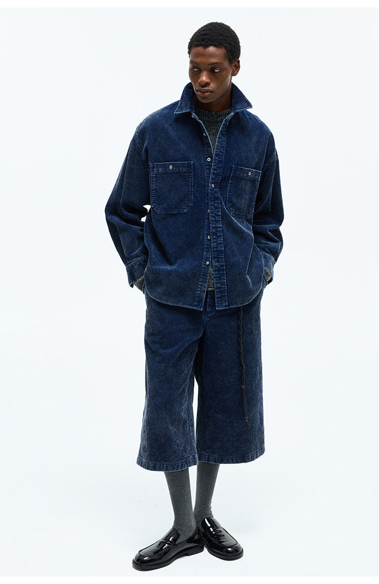 Large Pocket Square Neck Shirt