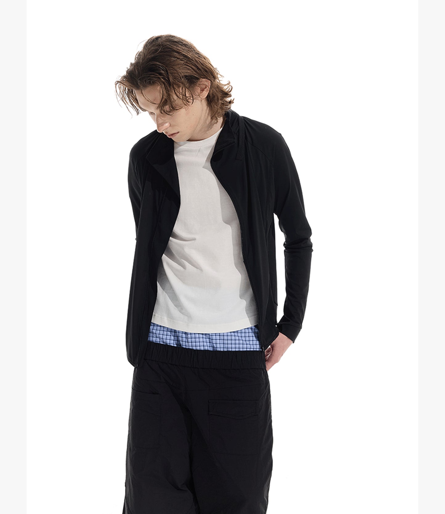 Jacket with removable hood