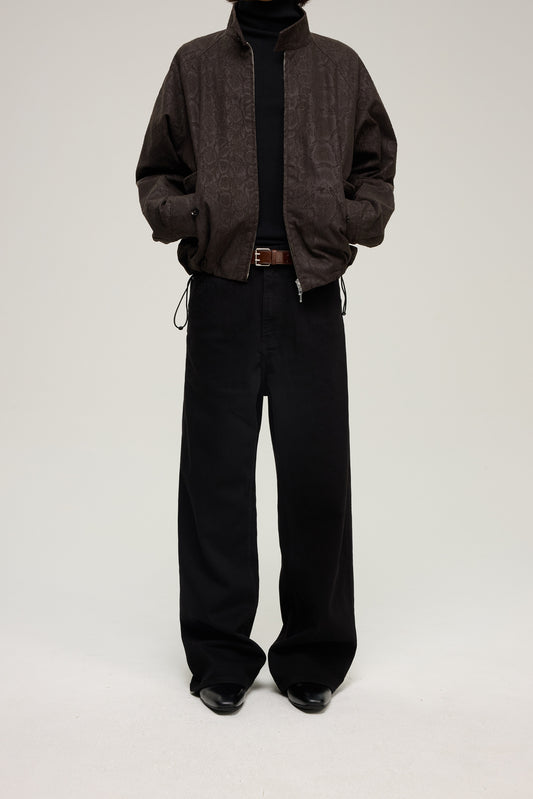 Slim-fit straight-leg jeans