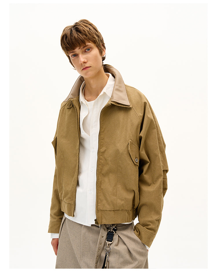 Double-Layer Collar Jacket