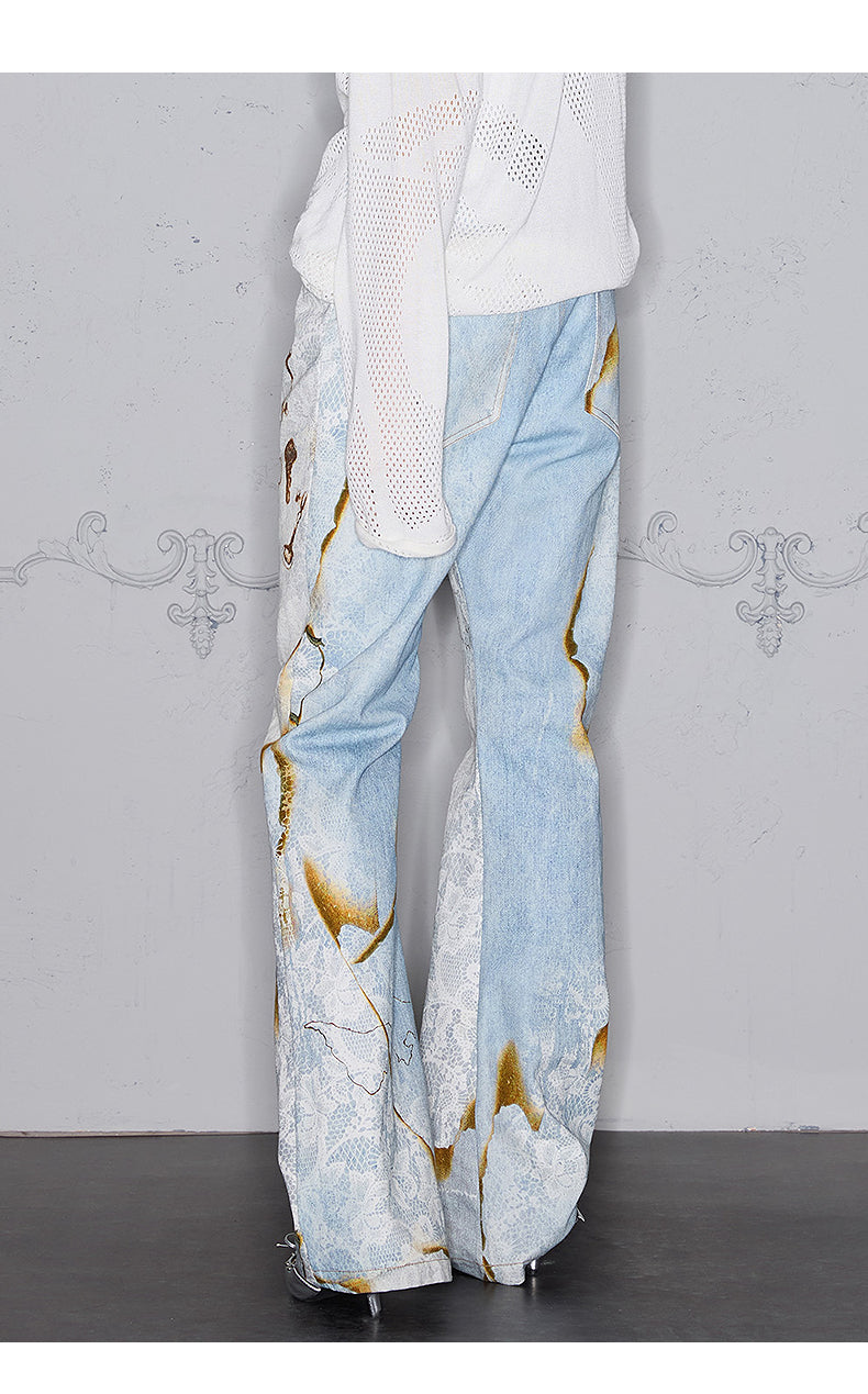 3D Printed Flared Jeans