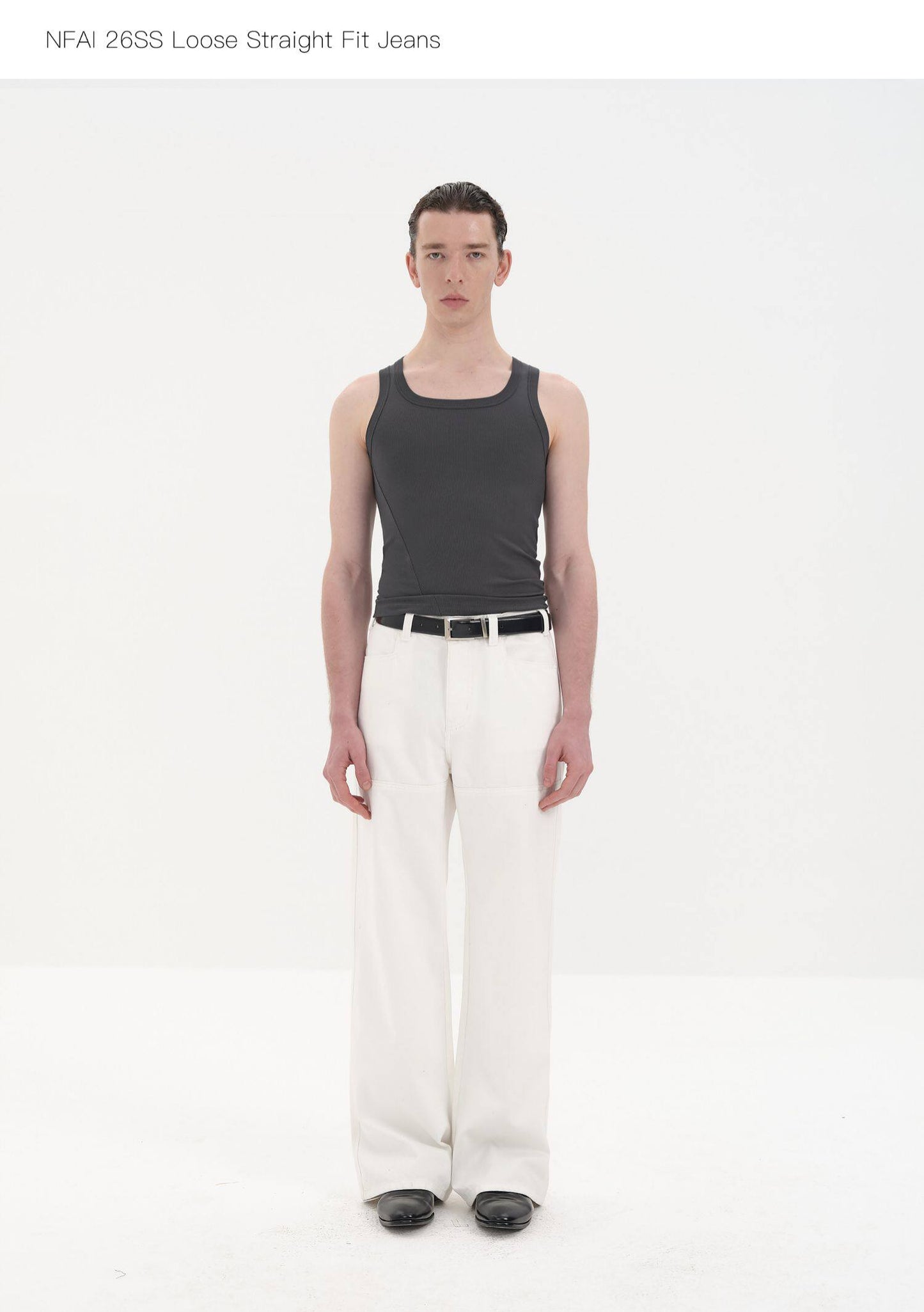 Patchwork Straight Leg Denim