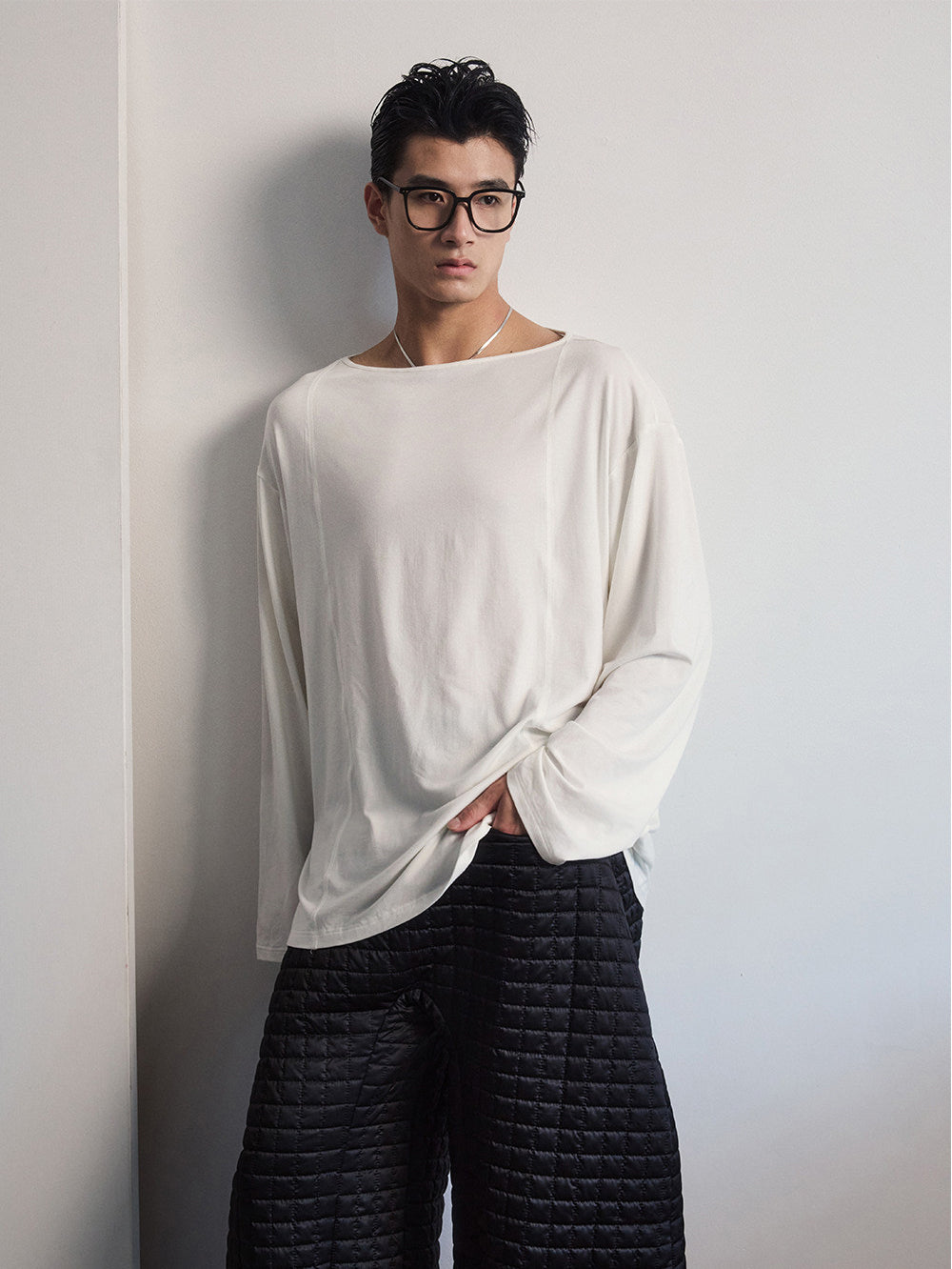 Relaxed Off-Shoulder T-Shirt